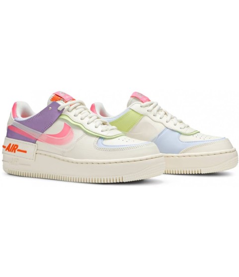 Кроссовки Nike Air Force 1 Shadow Double Swoosh Sail Pink Purple - 105