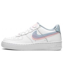 Nike Air Force 1 Low Double Swoosh White Blue Pink - 111