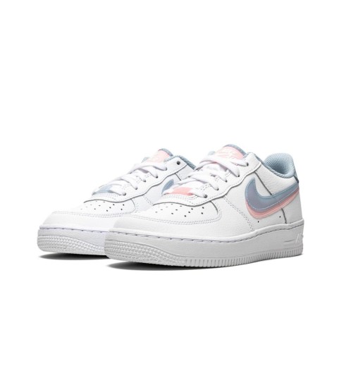 Nike Air Force 1 Low Double Swoosh White Blue Pink - 111