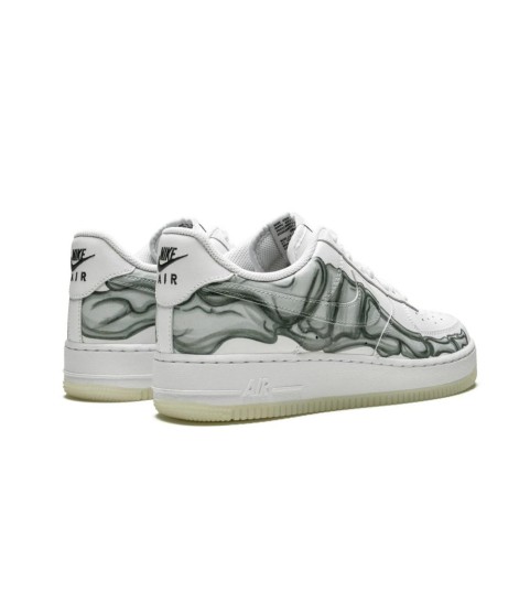 Nike кроссовки Air Force 1 Low Skeleton Halloween White - 119