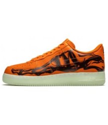 Кроссовки Nike Air Force 1 Low Skeleton Orange - 120