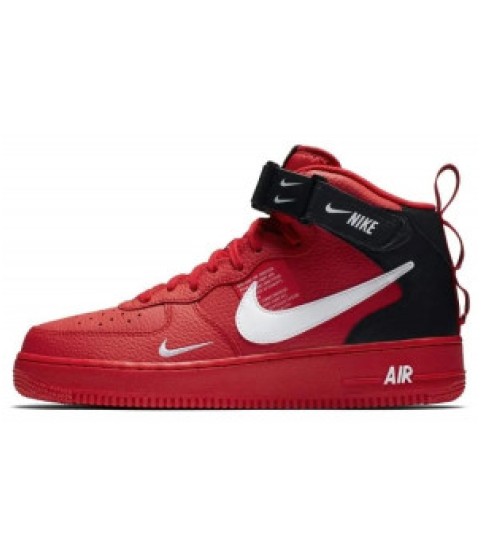 Кроссовки Nike Air Force 1 '07 LV8 Mid Utility Red Black - 125
