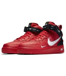 Кроссовки Nike Air Force 1 '07 LV8 Mid Utility Red Black - 125