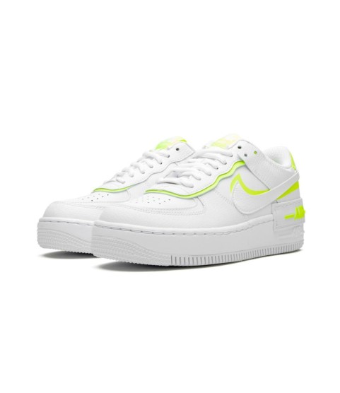 Кроссовки Nike Air Force 1 Shadow White Lemon Venom Volt - 127