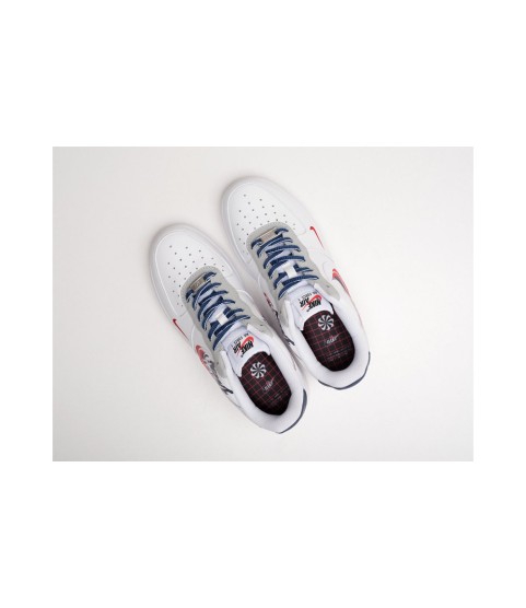 Кроссовки Nike Air Force 1 Low Script Swoosh White белые с логотипом - 136
