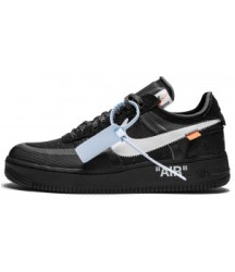 Кроссовки Nike Air Force Black White черно-белые - 137