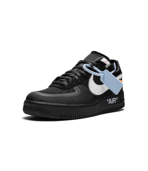 Кроссовки Nike Air Force Black White черно-белые - 137