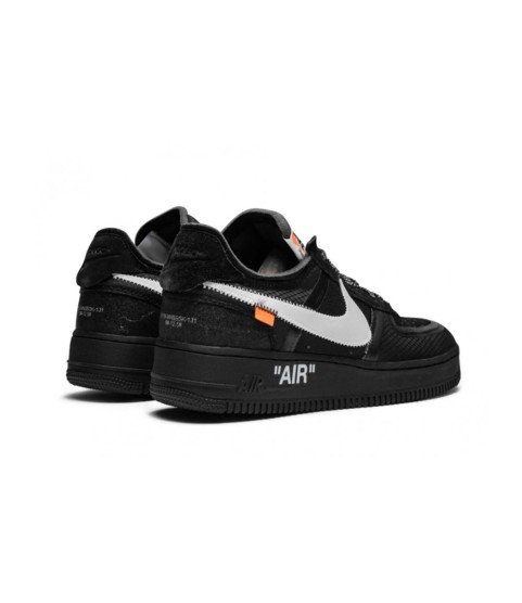 Кроссовки Nike Air Force Black White черно-белые - 137