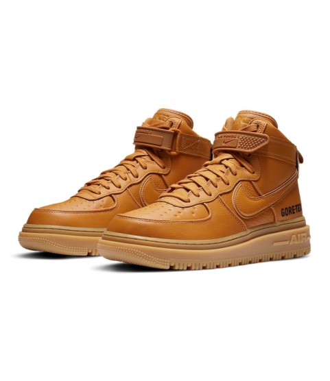 Nike Air Force 1 Mid Gore Tex Beige с мехом - 138
