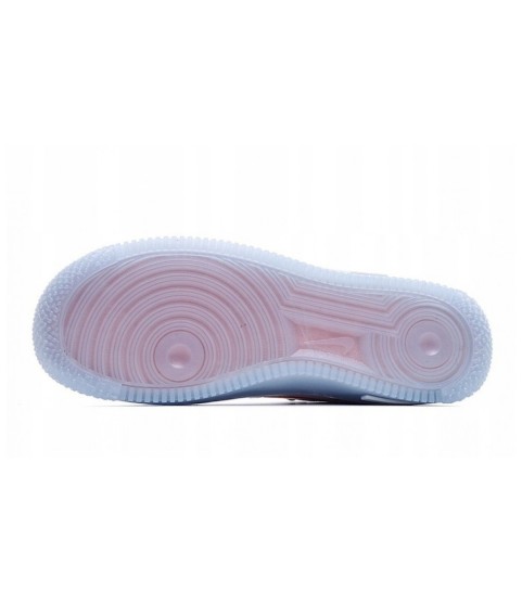 Nike Air Force 1 React Qs Herrer White Light Bone Red - 144