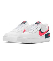 Кроссовки Nike Air Force 1 Shadow белые с красным лого - 154