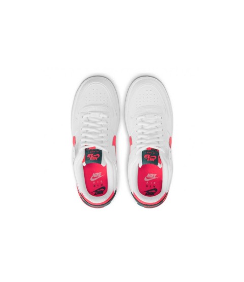 Кроссовки Nike Air Force 1 Shadow белые с красным лого - 154