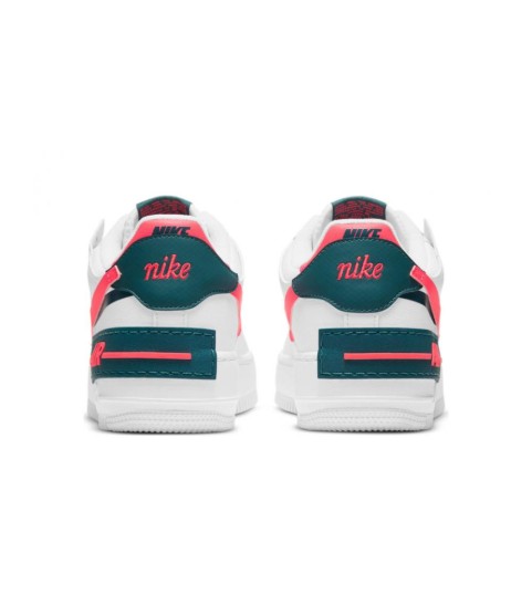 Кроссовки Nike Air Force 1 Shadow белые с красным лого - 154