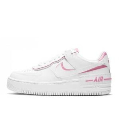 Кроссовки Nike Air Force бело-розовые - 157