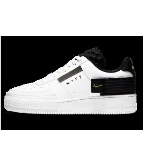 Nike кроссовки Air Force 1 Type Volt White Black - 163