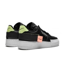 Кроссовки Nike Air Force n 354 черные с белым - 167