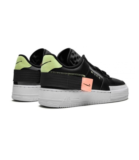 Кроссовки Nike Air Force n 354 черные с белым - 167