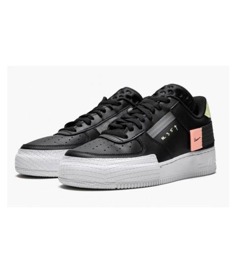 Кроссовки Nike Air Force n 354 черные с белым - 167