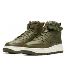Nike Air Force 1 Mid Gore Tex Green с мехом - 170