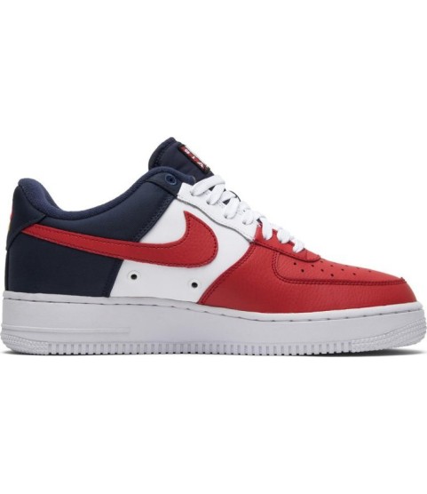 Nike кроссовки Air Force 1 Obsidian White-University Red мульти - 176