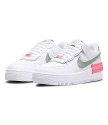 Кроссовки Nike Air Force 1 Low Shadow белые с розовым - 182