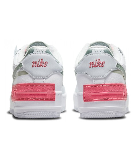 Кроссовки Nike Air Force 1 Low Shadow белые с розовым - 182