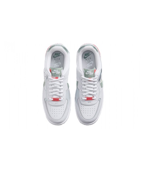 Кроссовки Nike Air Force 1 Low Shadow белые с розовым - 182