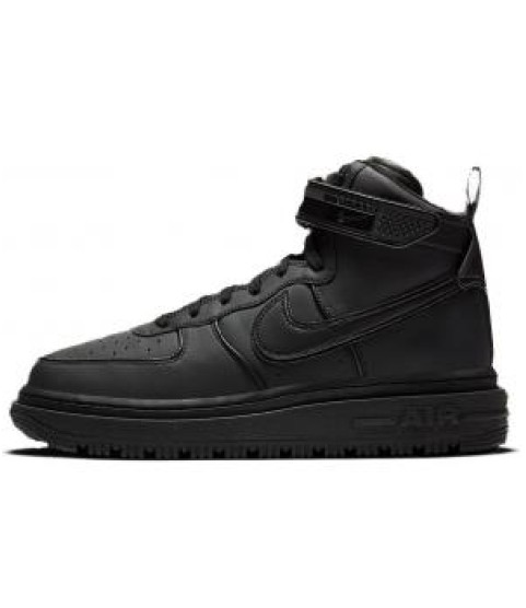 Nike Air Force 1 Mid Gore Tex All Black с мехом - 190