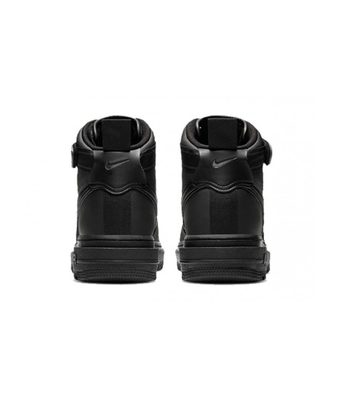 Nike Air Force 1 Mid Gore Tex All Black с мехом - 190