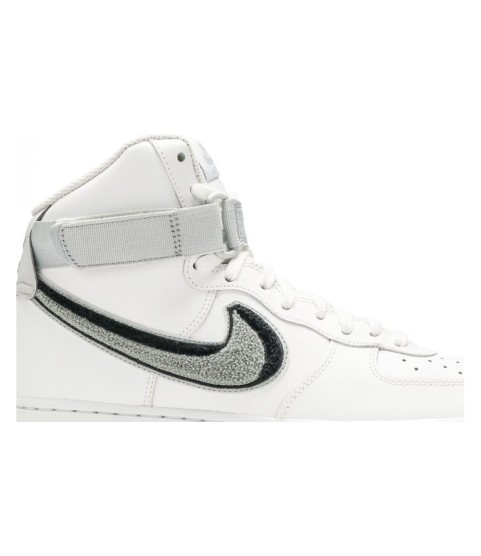 Nike Air Force 1 Mid 07 LV8 White Black белые с черным - 193