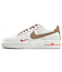 Nike Air Force 1 LV8 White Grey с мехом - 212