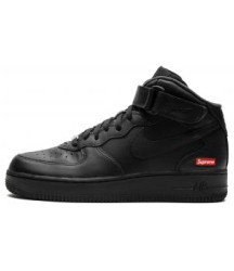 Кроссовки Nike Air Force 1 Mid Supreme Mini Box Logo Black - 214
