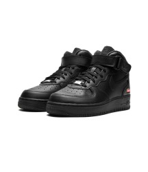 Кроссовки Nike Air Force 1 Mid Supreme Mini Box Logo Black - 214
