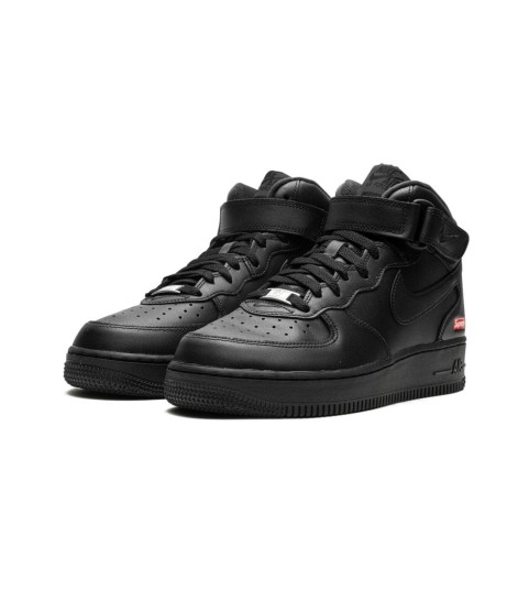 Кроссовки Nike Air Force 1 Mid Supreme Mini Box Logo Black - 214