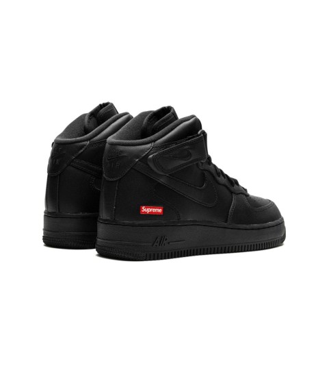 Кроссовки Nike Air Force 1 Mid Supreme Mini Box Logo Black - 214