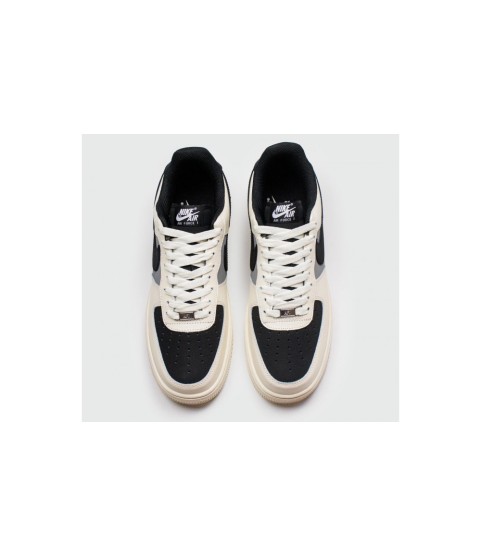 Nike Air Force 1 Low Black White Leather - 22