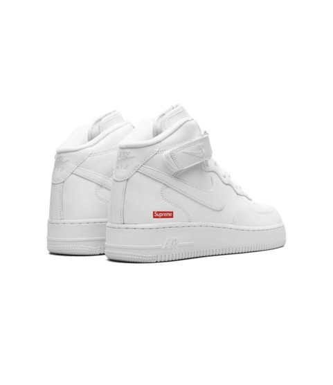 Кроссовки Nike Air Force 1 Mid Supreme Mini Box Logo White - 230