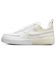 Nike Air Force 1 React White Beige - 234