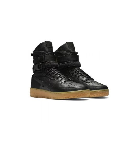 Зимние кроссовки Nike SF AF1 Special Field Air Force 1 Light Brown черные - 245