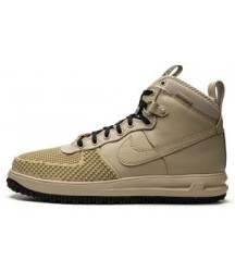 Мужские кроссовки Nike Air Force 1 Duckboot High PRM Tan Black - 255