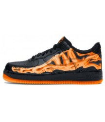 Nike Air Force 1 Low Skeleton Black Orange - 259