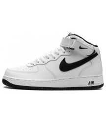 Кроссовки Nike Air Force 1 Mid White Black - 261