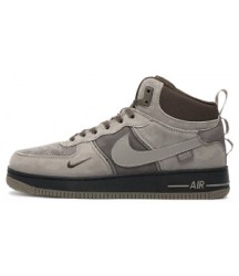 Nike Air Force 1 Mid Grey Brown Black - 268