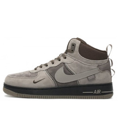 Nike Air Force 1 Mid Grey Brown Black - 268