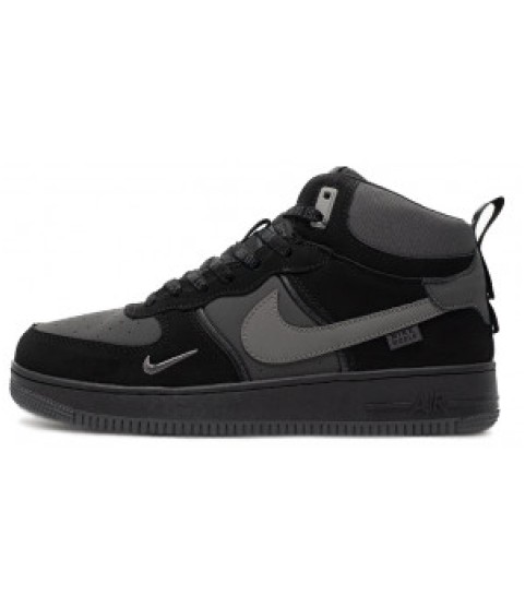 Nike Air Force 1 Mid Grey Black - 269