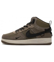 Nike Air Force 1 Mid Brown Green Black - 270