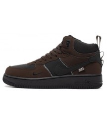 Nike Air Force 1 Mid Dark Brown Black - 274