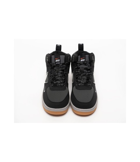 Nike Air Force 1 Mid Black White Grey - 276