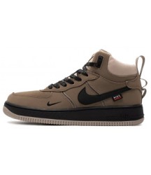 Nike Air Force 1 Mid Light Brown Black - 278