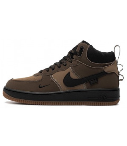 Nike Air Force 1 Mid Tan Brown Black - 280